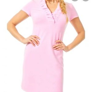 NWT Lilly Pulitzer Tisbury Dress in Prosecco Pink Lucky Catch Stripe Size S